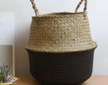 Charger l'image dans la galerie, panier en rotin noir