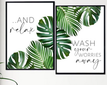 Charger l'image dans la galerie, Affiche "Wash your worries away... and relax"