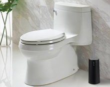 Charger l'image dans la galerie, Brosse de toilettes noire et toilettes
